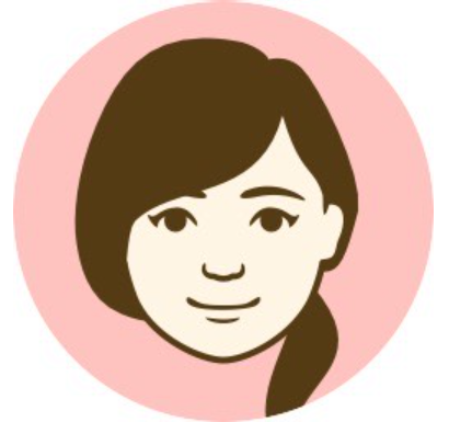 ニコッと笑う女性イラスト