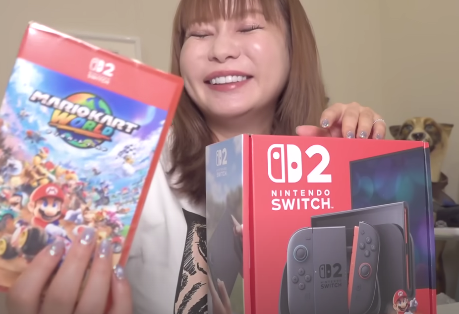 Switch2が当選して喜ぶ中川翔子