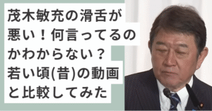 スーツを着ている茂木敏充