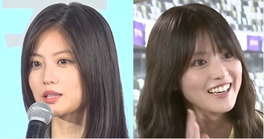 前髪ありの今田美桜と前髪なしの今田美桜