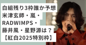 赤いジャケットを着た米津玄師